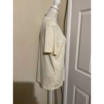 Brooks Brothers 346 Womens V Neck Short Sleeve T Shirt Cream Size L Photo 2