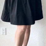 Diane Von Furstenberg  Barren Black Pleated Skirt 6 Photo 0