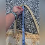 PRELOVED STRAW TOTE BAG Blue Photo 4