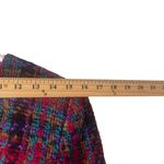 Valerie Stevens Petites Vintage 90s Size 2 XS Rainbow Tweed Wool Mohair Blazer Photo 8