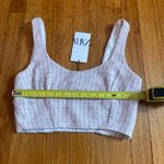 ZARA NWT  Tweed Pink Crop Top Photo 8