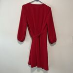 J.Crew  NWT Wrap Dress in 365 Crepe‎ Festive Red Size 4 Photo 5