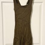 Abercrombie & Fitch  Reversible Knit Ribbed Mini Dress Size Small Green Sweater Photo 2
