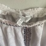 Lucky Brand White Terry Cloth Embroidered Top Photo 6