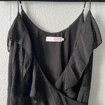 White Closet Womens Wrap Dress 14 Maxi Ruffle Lace Witchy Fairygoth Whimsigoth Black Photo 2