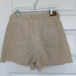 American Eagle  High Waisted Tan/ Cream jean shorts 12 Photo 3