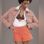 Pilcro NWOT  The Kit High-Rise Utility Shorts~Tangerine~Size 32~Anthropologie Photo 1