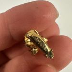 Christian Dior  Gold Tone Clip On Earrings Faux Pearl Rhinestones Authentic Photo 2