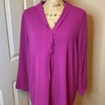 Preston & York  Blouse Size L 100% Polyester Photo 1