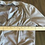 Miilla Faux Suede Women’s Taupe Button Down Jacket size L Ruched Super Soft Tan Size L Photo 7