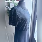 Gap Vintage 90s floral velvet top black dress, size large Photo 3