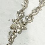 Vintage Napier Silvertone Rhinestone Lariat Necklace‎ Jewelry Silver Photo 2