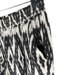 J.Crew  Casual Pants Linen Geometric Print Black Cream 10 Pockets Photo 4