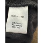 Drew NWT Size Small Women's Black Linen Blend High Rise Wide Leg Cargo Pants Photo 5