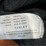 Varley  Miller Half Zip-Up Sweatshirt Medium Marl black gray Fold over collar Photo 11