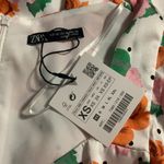 ZARA NWT  puff sleeve floral polka dot mini dress Photo 5