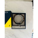 Nautica Tiger Eye Beaded Feather Charm Bracelet, Uni Sex, Brown/Black, NWT Photo 14