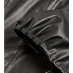 Alice + Olivia Alice + Olivia Frances Vegan Leather Puff Sleeve Mini Dress Size 8 Photo 4