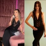 Aya Muse Alpin Beaded Open Back Halter Dress Black Size XL NWT Photo 3