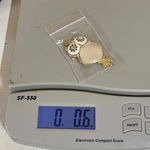 Jelly Belly Hoot Owl Pendant with White and Clear Accent Stones Gold Color Metal Photo 12