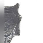 EXPRESS Vintage gray crunched velvet high neck bodysuit Photo 2
