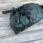 Cristian Leather Purse Blue Snake Shoulder Bag Shimmer Y2K Baddie Edgy Studded Photo 5