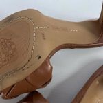 Vince Camuto  Brown Woven Leather Brelanie Heeled Square toe Sandals Size 6.5 M Photo 6