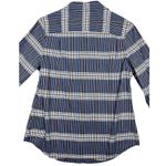 Pendleton  Womens Casual Long Sleeve Button Down Shirt Plaid size Small Navy Blue Photo 8
