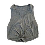 Lululemon  - Knot Gonna Fly Tie Front Sleeveless Tank in Greenish Gray Photo 0