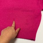 Endless Rose  Sweater Womens X Small Hot Pink Love Cropped Knit Pullover Photo 13