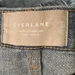 Everlane The Cheeky Jean Raw Hem Medium Wash Size 33 Photo 9