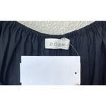 Doen Enya Pleated Organic Cotton Maxi Dress M Two Tone Ruched Romantic Feminine Black Size M Photo 9