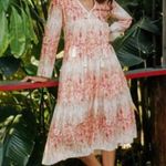 Christy Dawn  The Paloma Midi Dress Size Medium Sunset Gladiola Photo 11