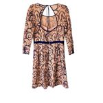 Reiss  Esther Blush Pink Navy Blue Embroidered Lace Dress size 8 Photo 6