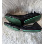 Tieks Black Leather Ballet Flats with Green Soles, Size 9 Photo 5