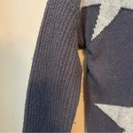 Splendid  Sweater Francis Star Blue White Crew Neck Knit Long Sleeve Casual Cute Photo 7