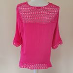 Profile  Apparel fuchsia guaze blouse size medium Photo 4