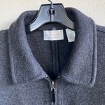 Dana Buchman Dana B - 100% Merino Wool Heather Grey Zip Up Coat Photo 1