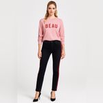 Mother The Mid Rise Dazzler Ankle Jeans – Zip In Flames – Size 26 Red Photo 4