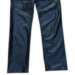 Abercrombie & Fitch EUC Mixed Fabric Jeans Faux Leather Black Size 28 / 6 Photo 5