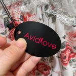 Avidlove Rose Floral Lace Babydoll Chemise Bodysuit Red White Plus Size 14W Photo 7