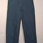 Aritzia  Wilfred Free high-rise straight leg teal jeans size 8 Photo 0