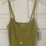 PacSun NWT  PAC Cares Green Spaghetti Strap Crop Tank Top Photo 0