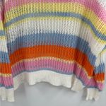VICI Fate  Collection Shades of Spring Knit Cotton Blend Striped Sweater Sz Small Photo 3