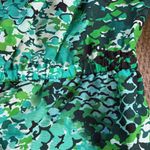 Anthropologie NWT  Plenty Tracy Reese Peasant Romper Green Python Large Rtl. $228 Photo 9