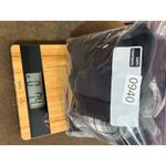 Womens Black Plaid Flannel Long Sleeve Button Up Shirt Medium Waffle Top Photo 8