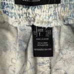 Beau Dawson Blue White Floral Linen Blend Wide Leg Tie Front Pants size L 10 Photo 2