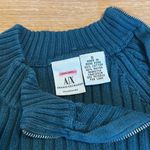 Armani Exchange  blue side zipper knit sweater size small women’s Photo 1