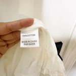 Petal + Pup‎ White Cotton Eyelet Embroidered Mini Dress Tie Shoulder V Photo 4