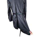 American Living Women's Black Double Breasted Trench Coat Belted Size M Photo 8